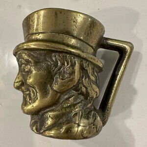 VTG England  Toby Brass Mini Shot Glass Mug Collection